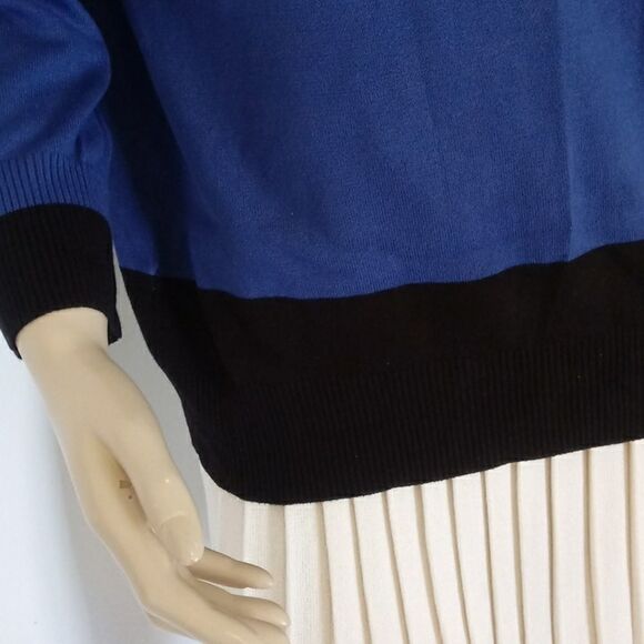 Valerie Stevens zip shoulder rayon top - Picture 3 of 6